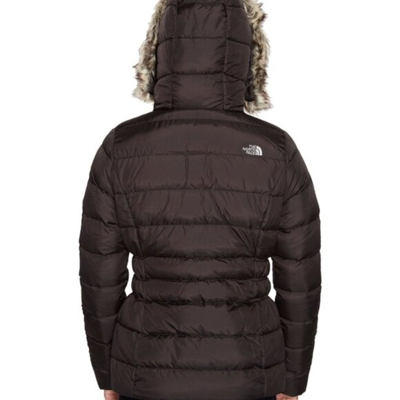 The North Face Women's Gotham Jacket II Black Goose Down Hoodie size Medium - Picture 4 of 7